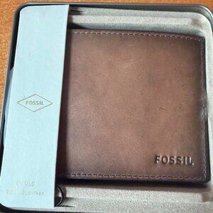 Fossil Bi-Fold Genuine Leather Wallet